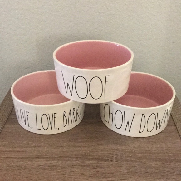rae dunn dog bowl set